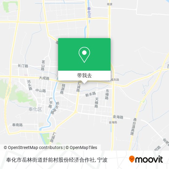 奉化市岳林街道舒前村股份经济合作社地图