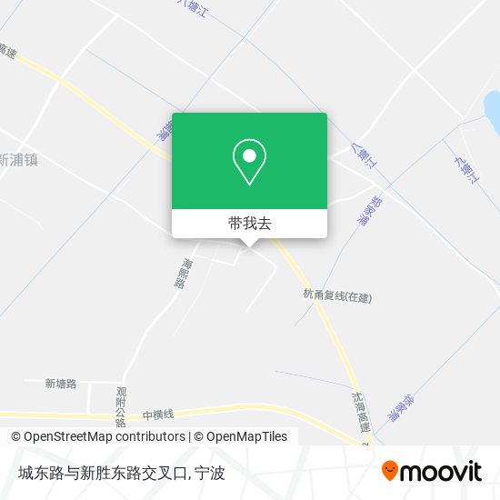 城东路与新胜东路交叉口地图