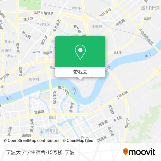 宁波大学学生宿舍-15号楼地图