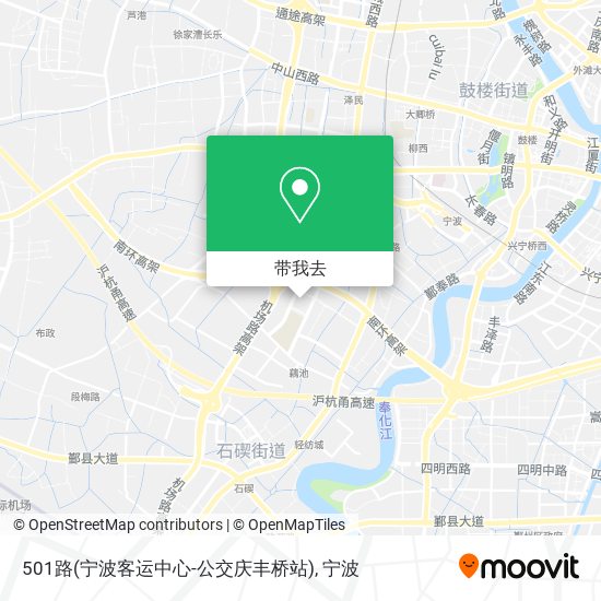 501路(宁波客运中心-公交庆丰桥站)地图