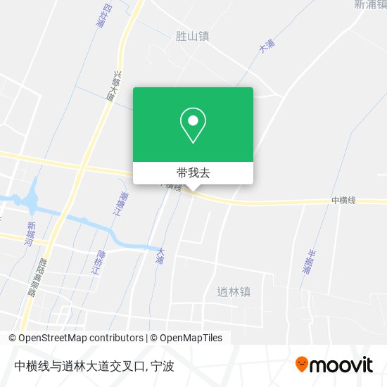 中横线与逍林大道交叉口地图