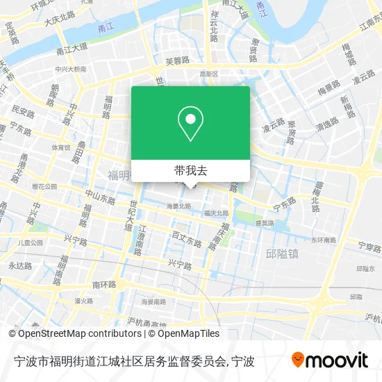 宁波市福明街道江城社区居务监督委员会地图