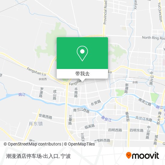 潮漫酒店停车场-出入口地图