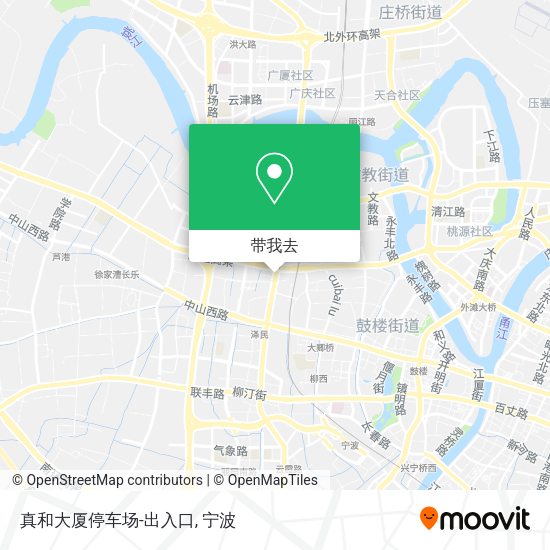 真和大厦停车场-出入口地图