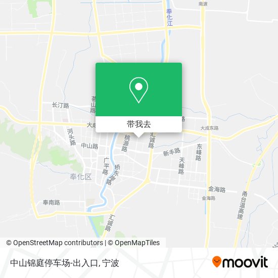 中山锦庭停车场-出入口地图