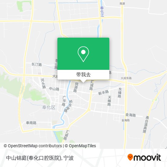 中山锦庭(奉化口腔医院)地图