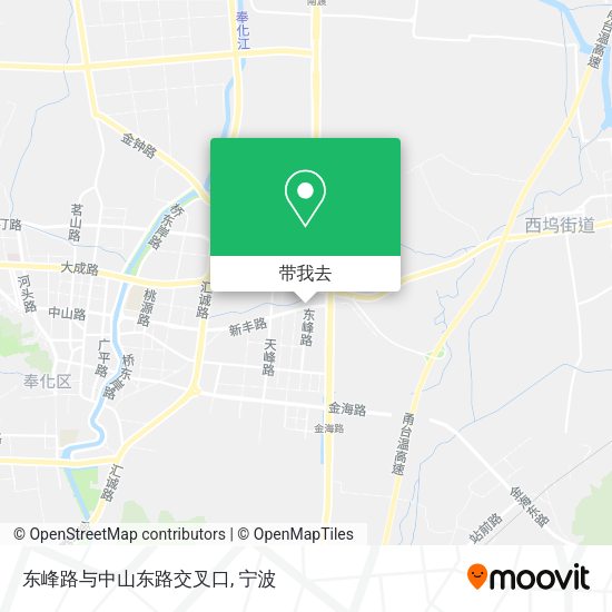 东峰路与中山东路交叉口地图