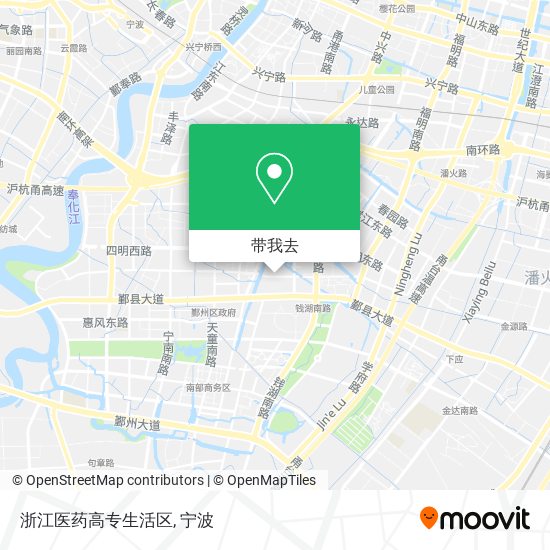 浙江医药高专生活区地图