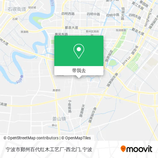 宁波市鄞州百代红木工艺厂-西北门地图