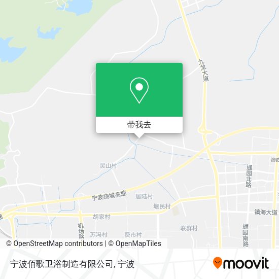 宁波佰歌卫浴制造有限公司地图