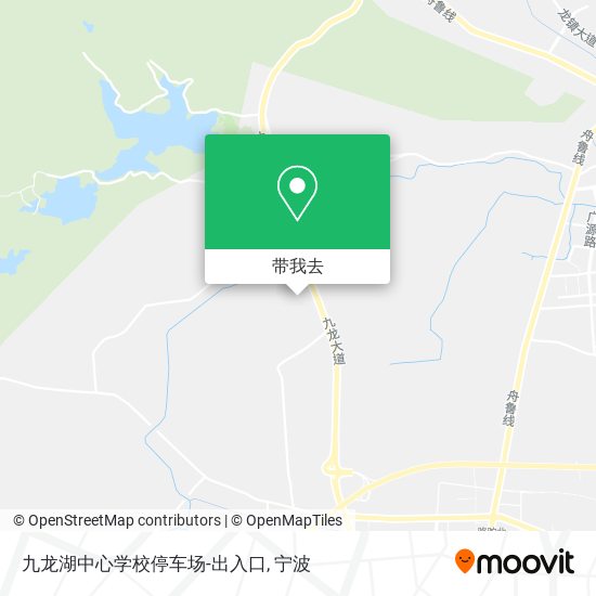 九龙湖中心学校停车场-出入口地图