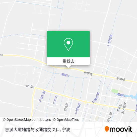 慈溪大道辅路与政通路交叉口地图