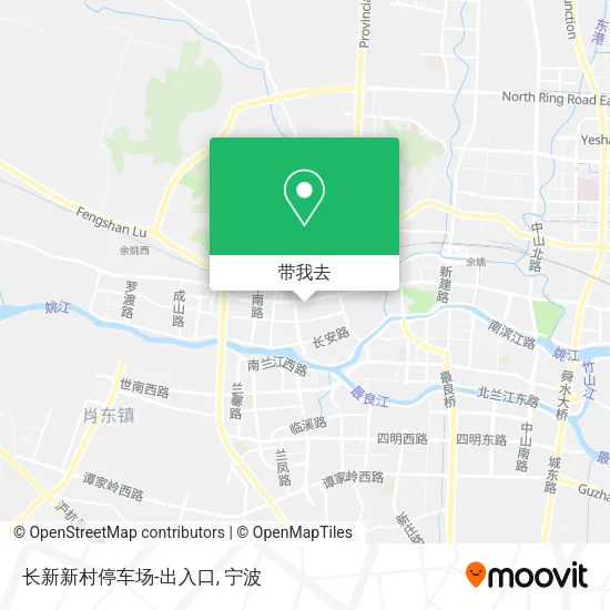 长新新村停车场-出入口地图