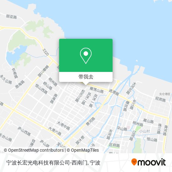 宁波长宏光电科技有限公司-西南门地图