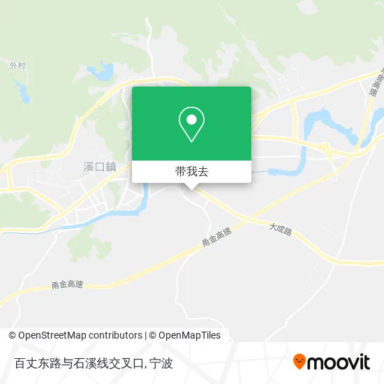 百丈东路与石溪线交叉口地图
