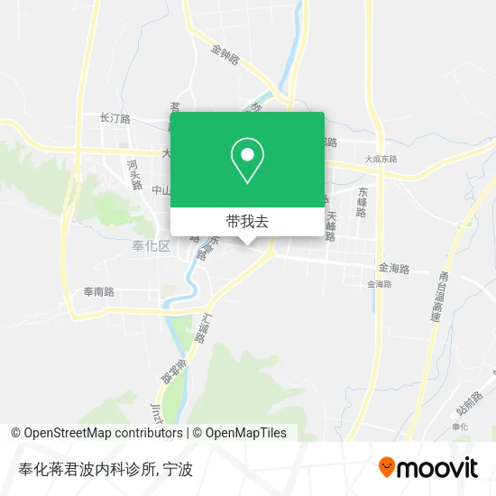 奉化蒋君波内科诊所地图
