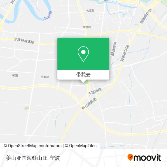姜山亚国海鲜山庄地图