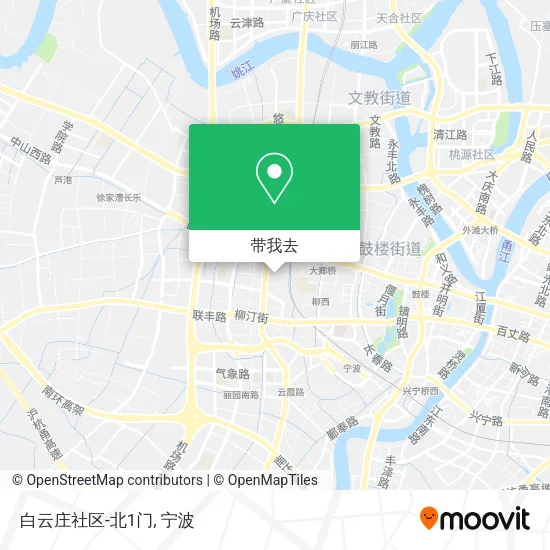 白云庄社区-北1门地图