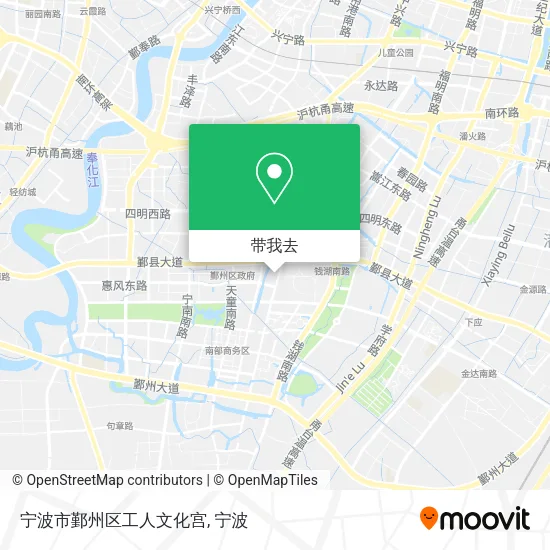 宁波市鄞州区工人文化宫地图