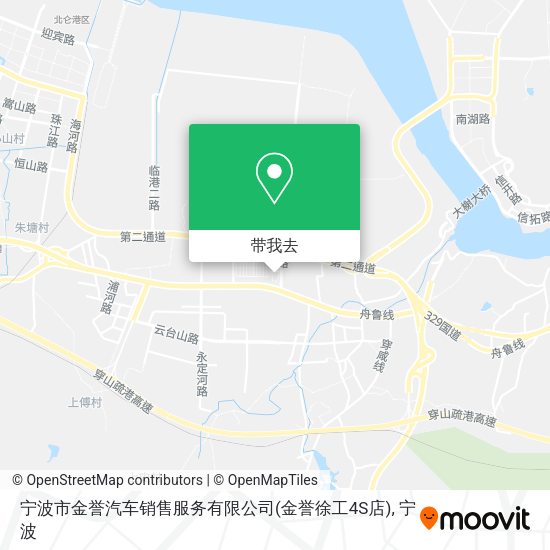 宁波市金誉汽车销售服务有限公司(金誉徐工4S店)地图