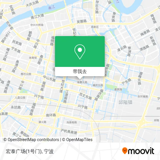 宏泰广场(1号门)地图