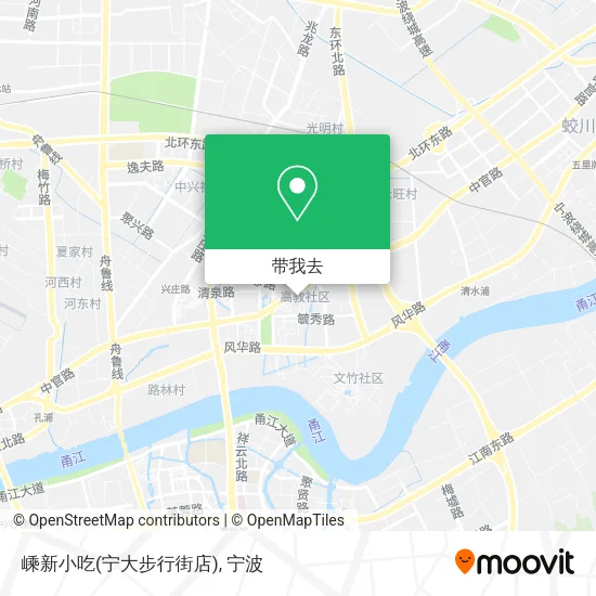 嵊新小吃(宁大步行街店)地图