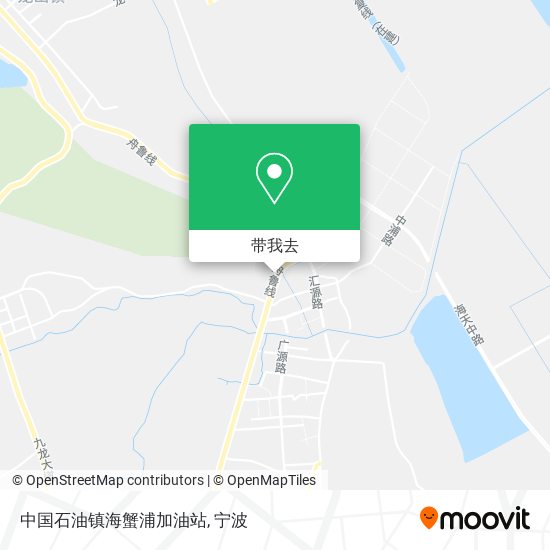 中国石油镇海蟹浦加油站地图
