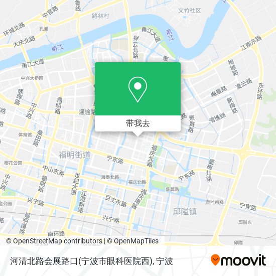 河清北路会展路口(宁波市眼科医院西)地图