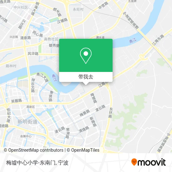 梅墟中心小学-东南门地图