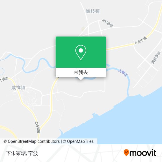 下朱家塘地图