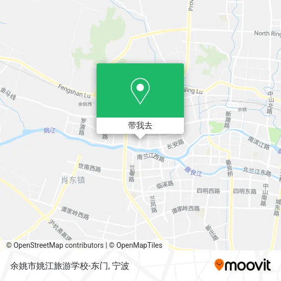 余姚市姚江旅游学校-东门地图
