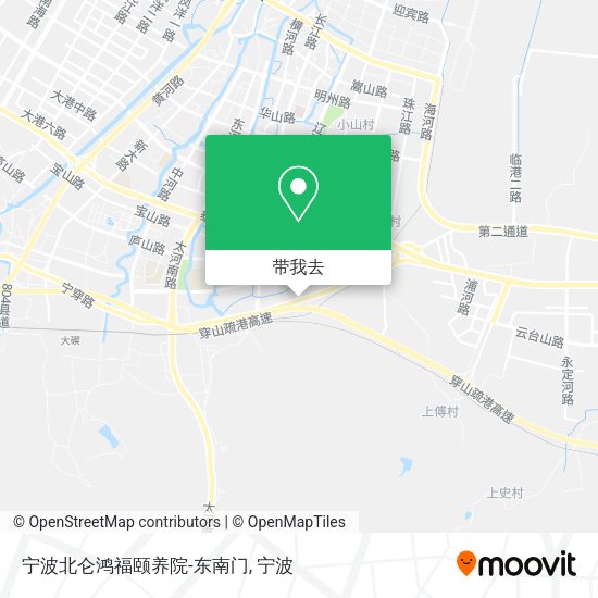 宁波北仑鸿福颐养院-东南门地图