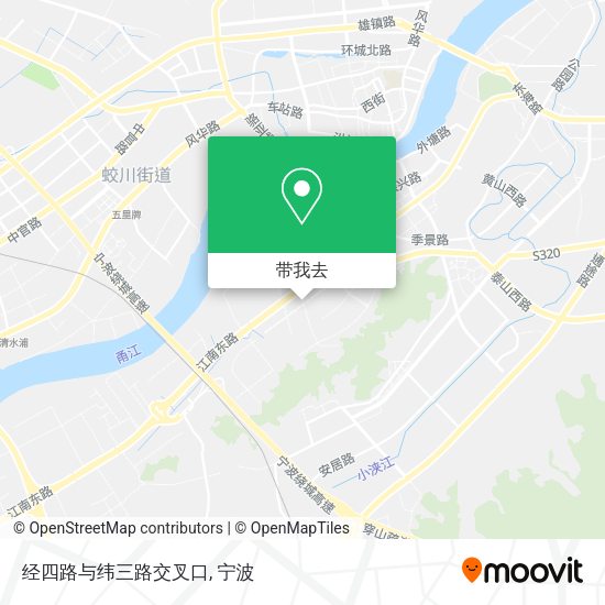 经四路与纬三路交叉口地图