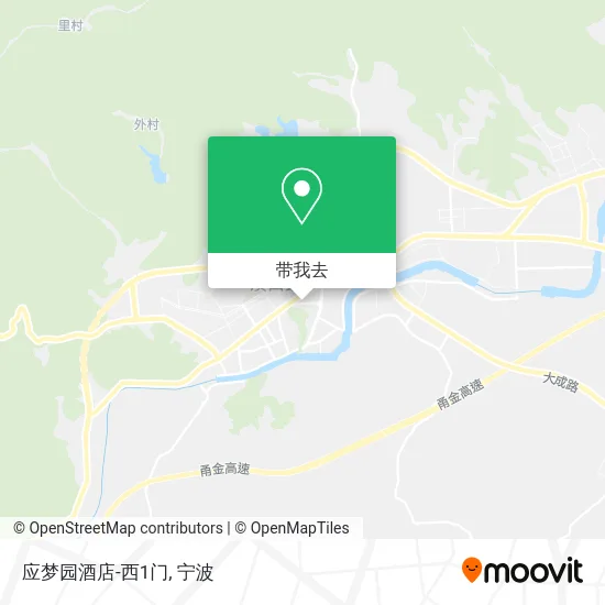 应梦园酒店-西1门地图