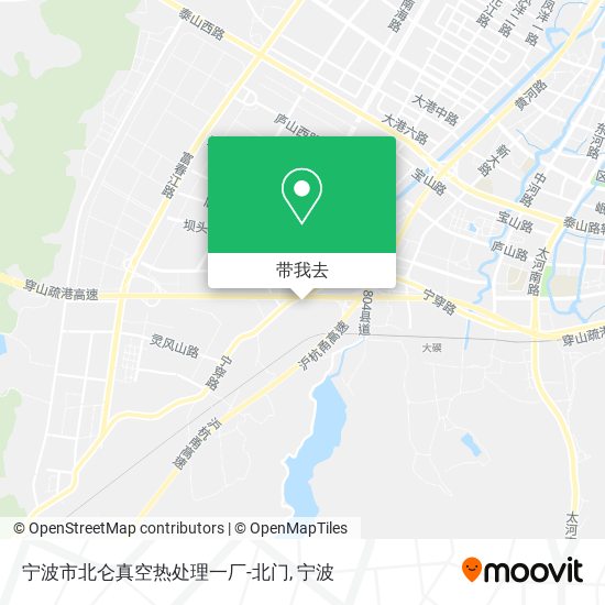 宁波市北仑真空热处理一厂-北门地图