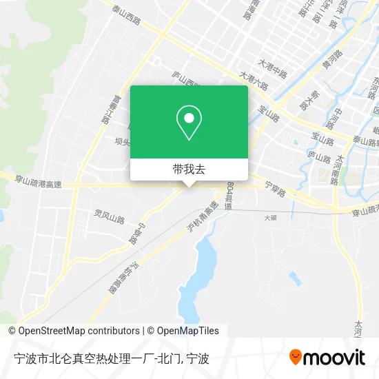 宁波市北仑真空热处理一厂-北门地图