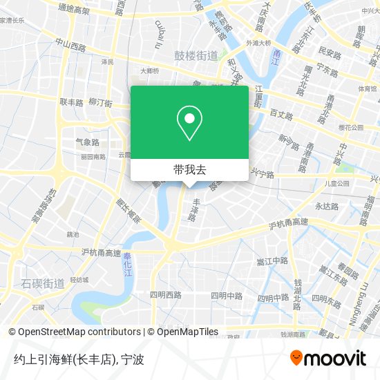 约上引海鲜(长丰店)地图