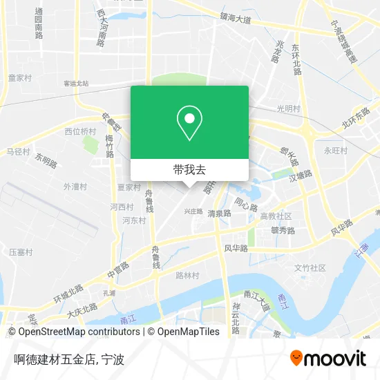 啊德建材五金店地图