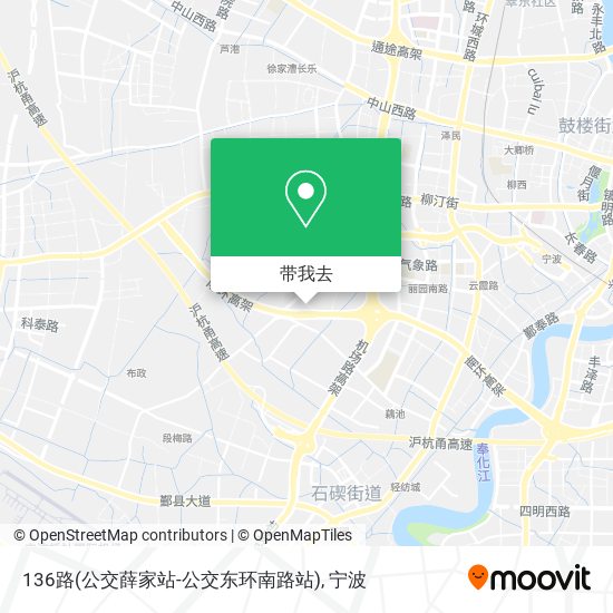 136路(公交薛家站-公交东环南路站)地图