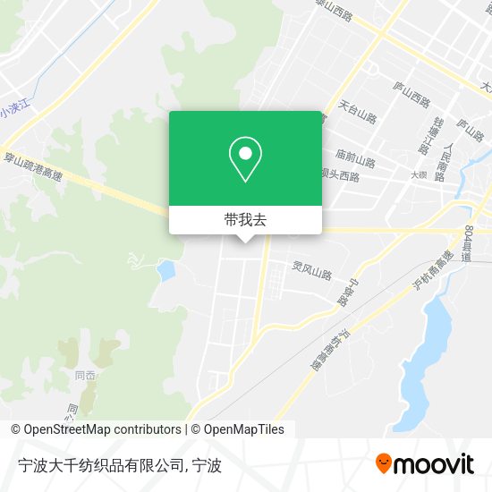 宁波大千纺织品有限公司地图