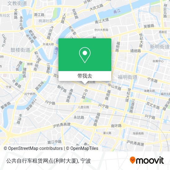 公共自行车租赁网点(利时大厦)地图