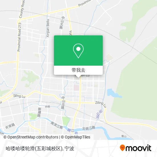 哈喽哈喽轮滑(五彩城校区)地图