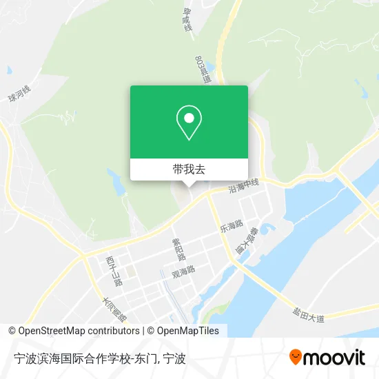 宁波滨海国际合作学校-东门地图