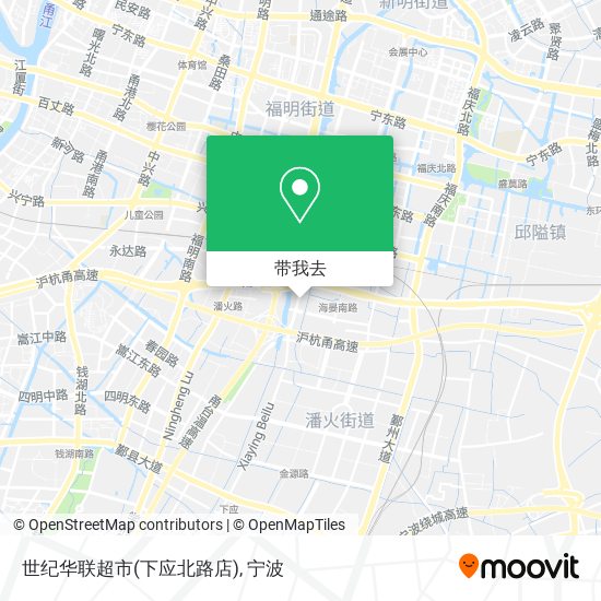 世纪华联超市(下应北路店)地图