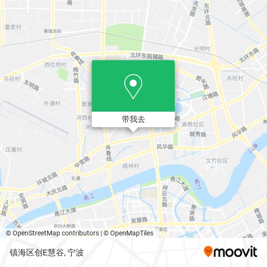镇海区创E慧谷地图