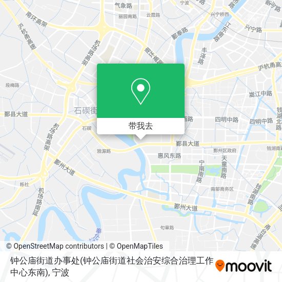 钟公庙街道办事处(钟公庙街道社会治安综合治理工作中心东南)地图