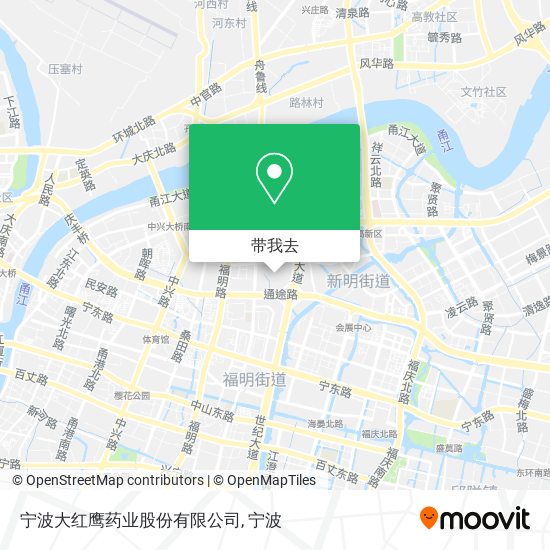 宁波大红鹰药业股份有限公司地图