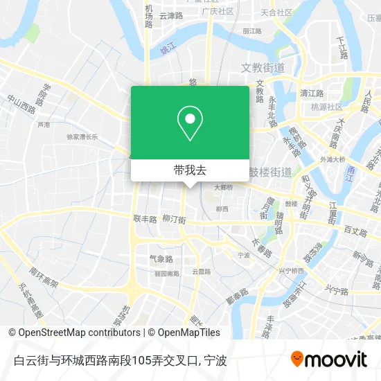 白云街与环城西路南段105弄交叉口地图