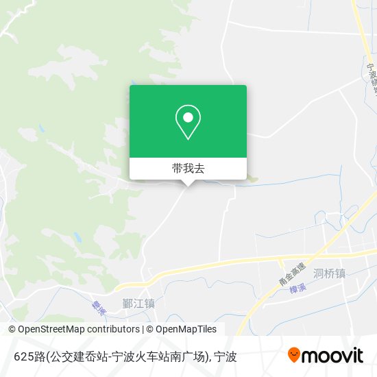 625路(公交建岙站-宁波火车站南广场)地图