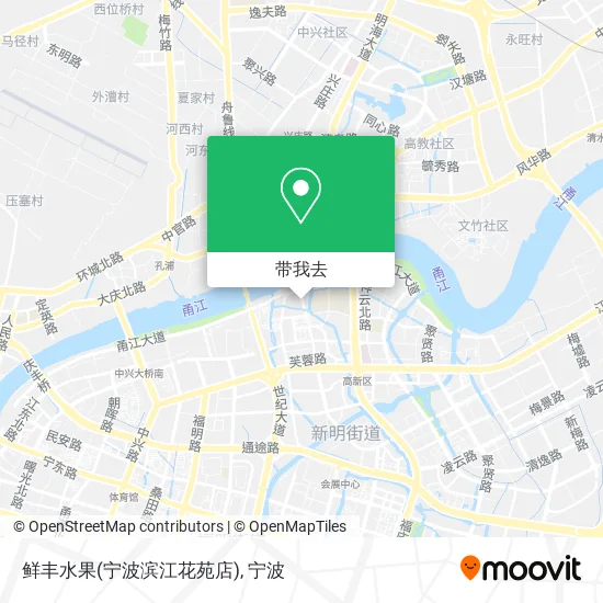 鲜丰水果(宁波滨江花苑店)地图
